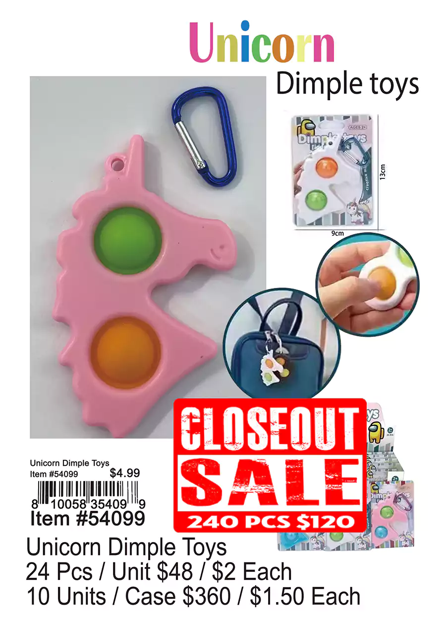 Unicorn Dimple Toys (CL)